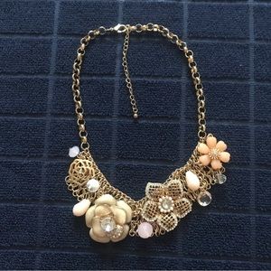 Gold flower necklace